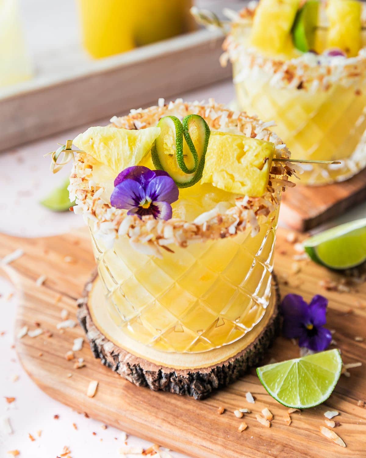 Pina Colada pineapple coconut margarita