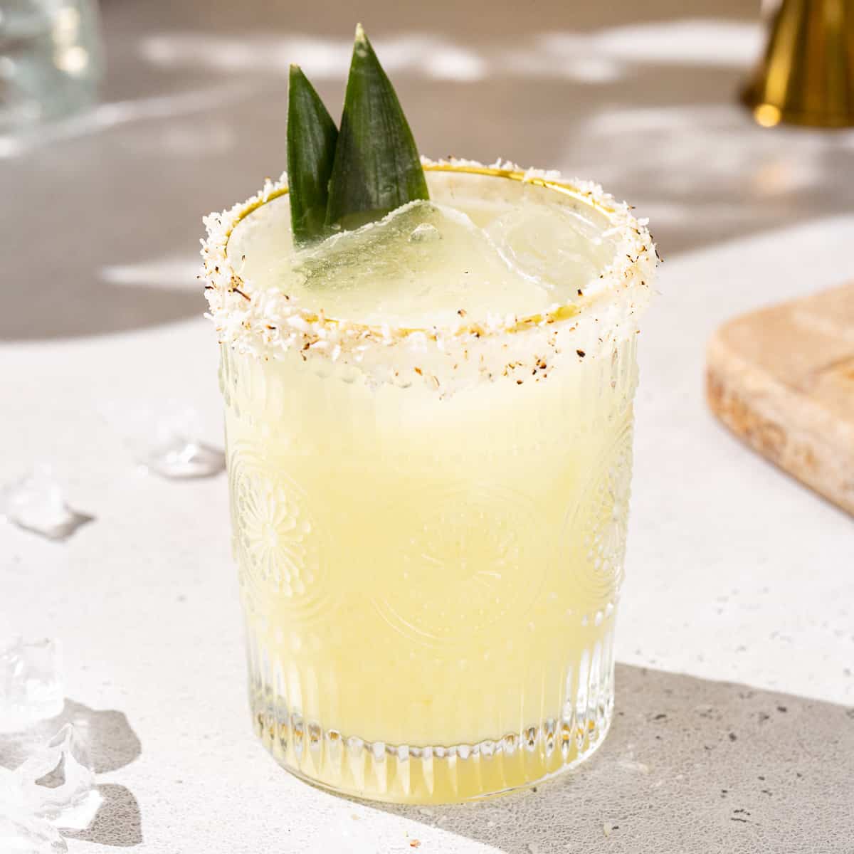 Pineapple coconut margarita