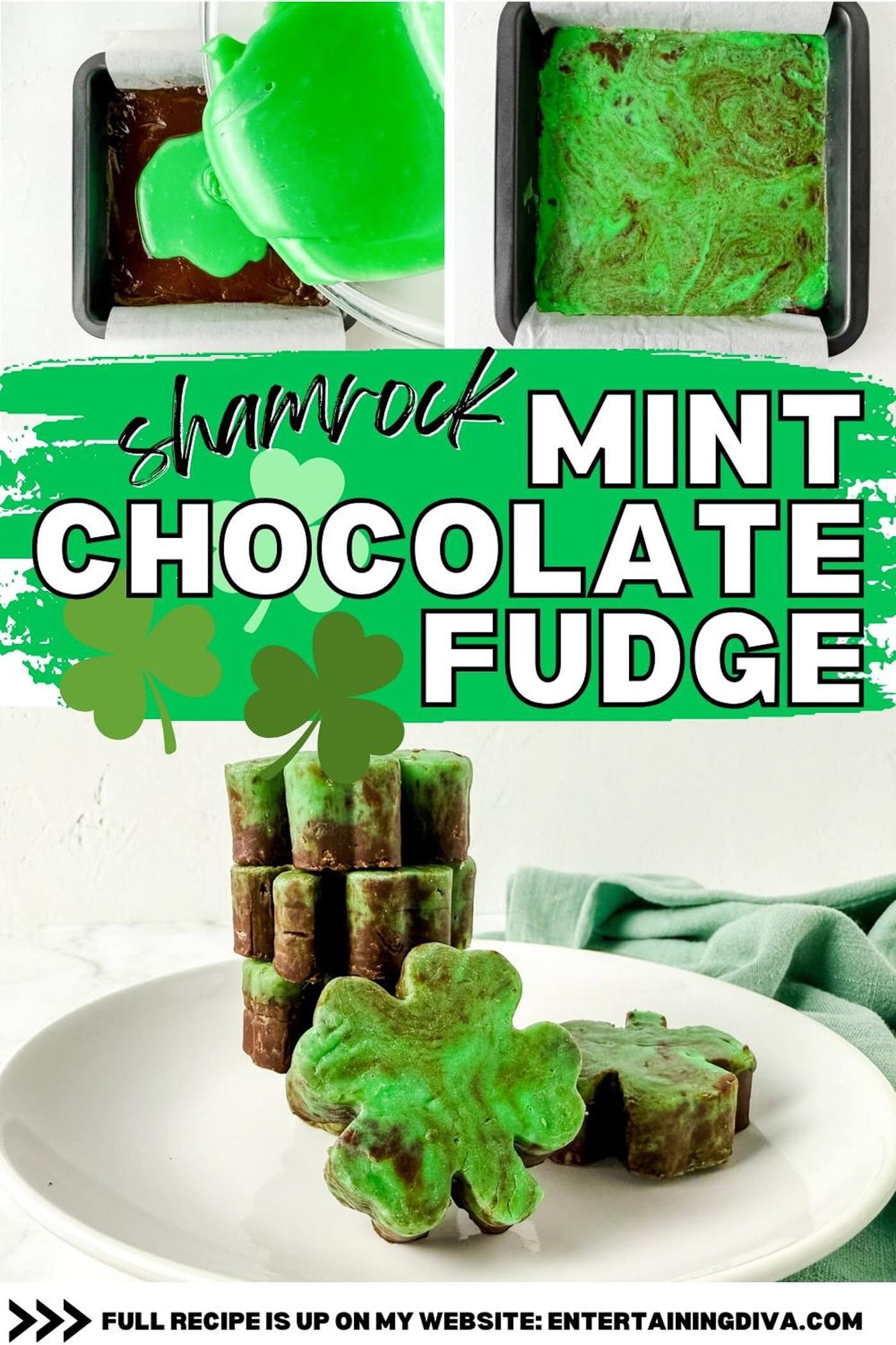 shamrock mint chocolate fudge