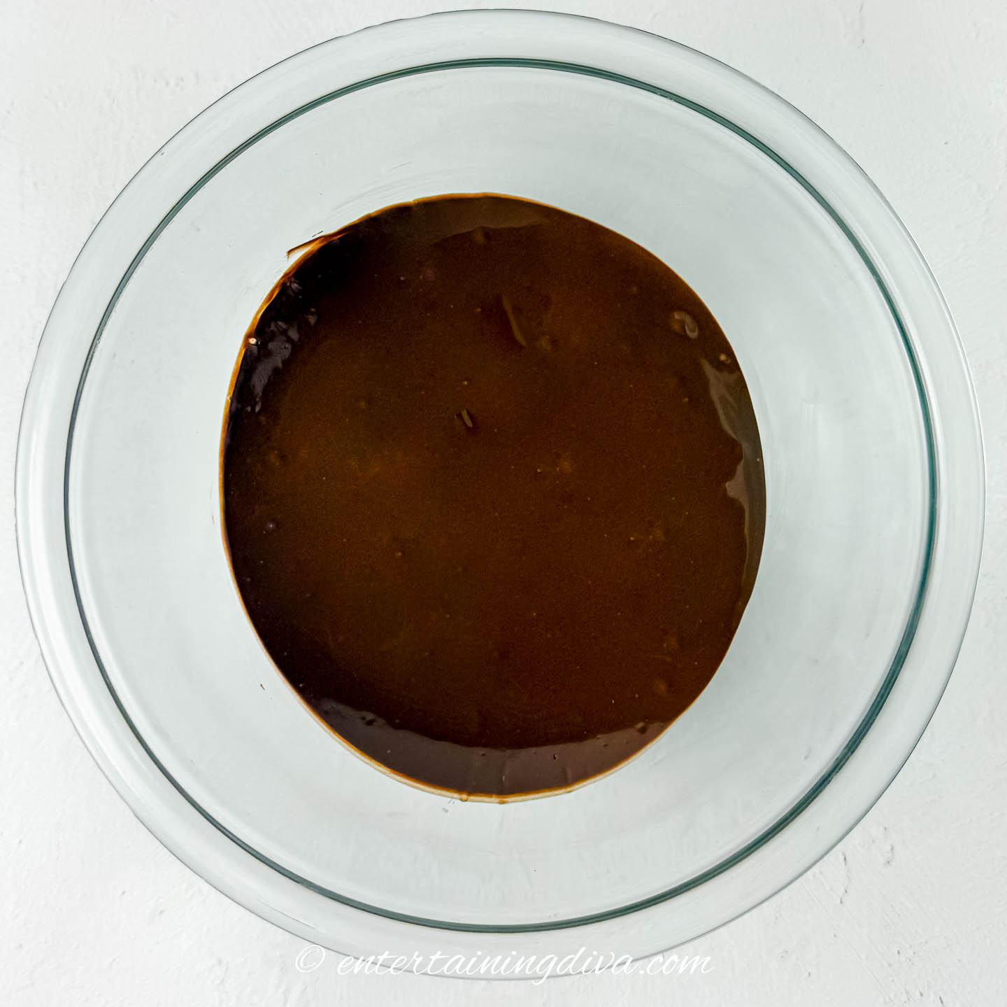 melted chocolate in a bowl