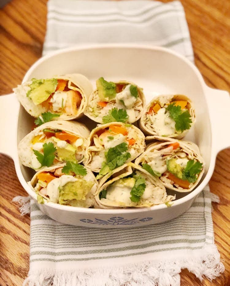 shrimp burritos