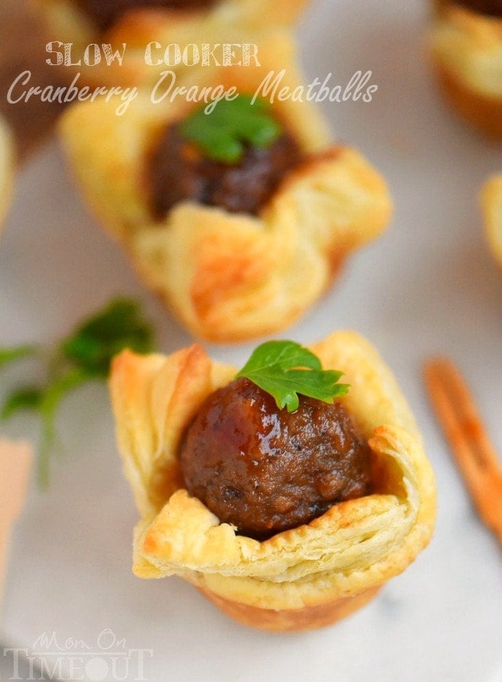 slow cooker cranberry orange meatballs
