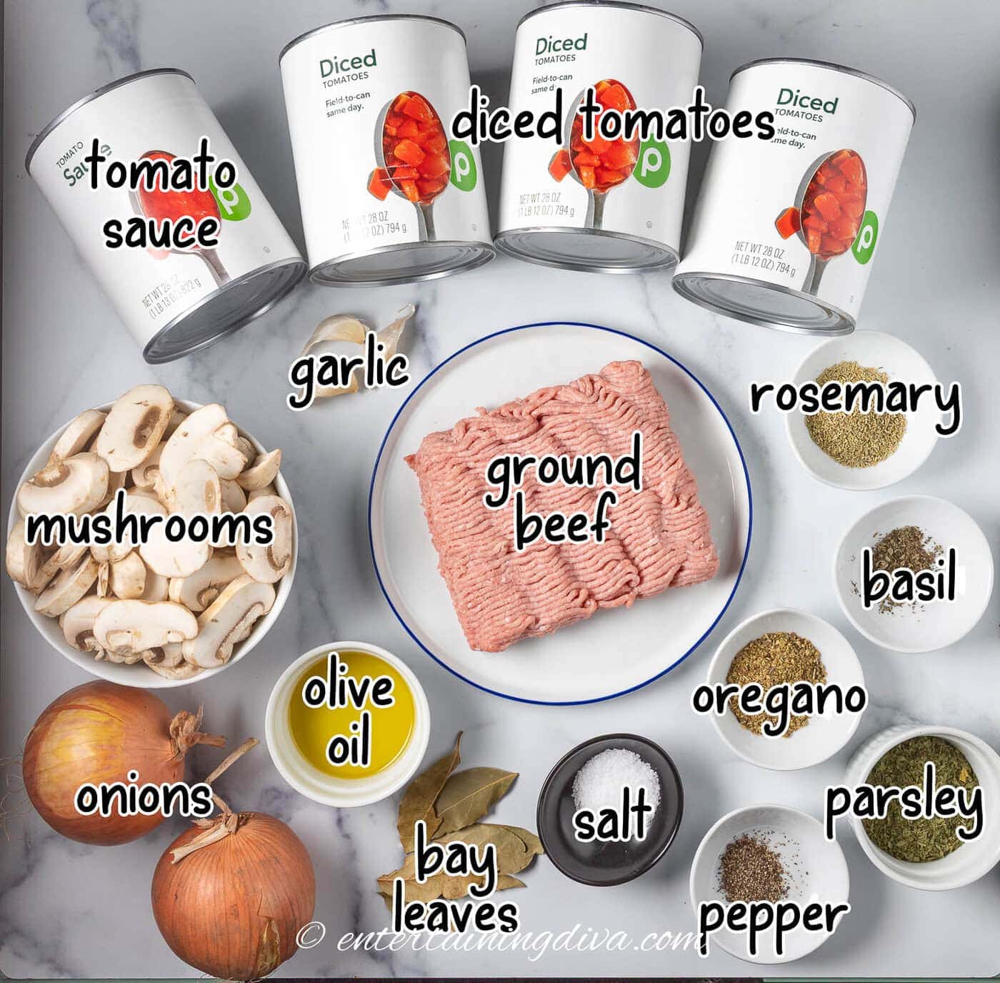 spaghetti meat sauce ingredients