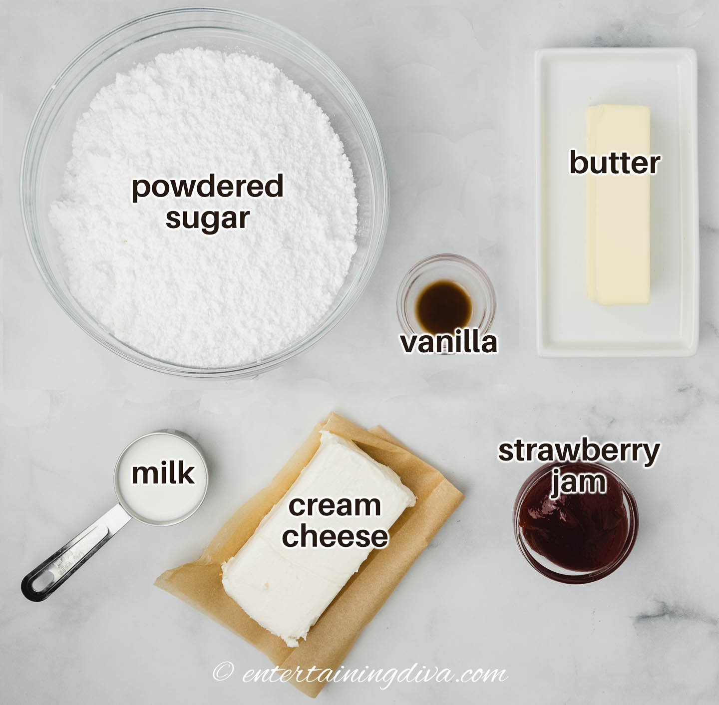 strawberry cream cheese frosting ingredients