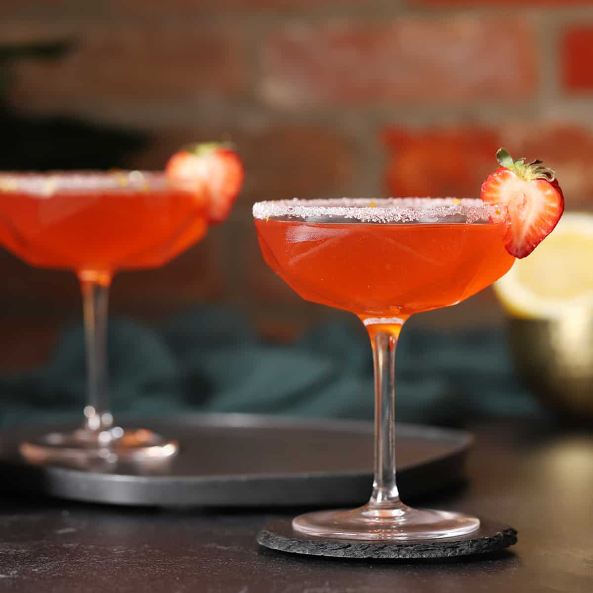 strawberry lemon drop martini