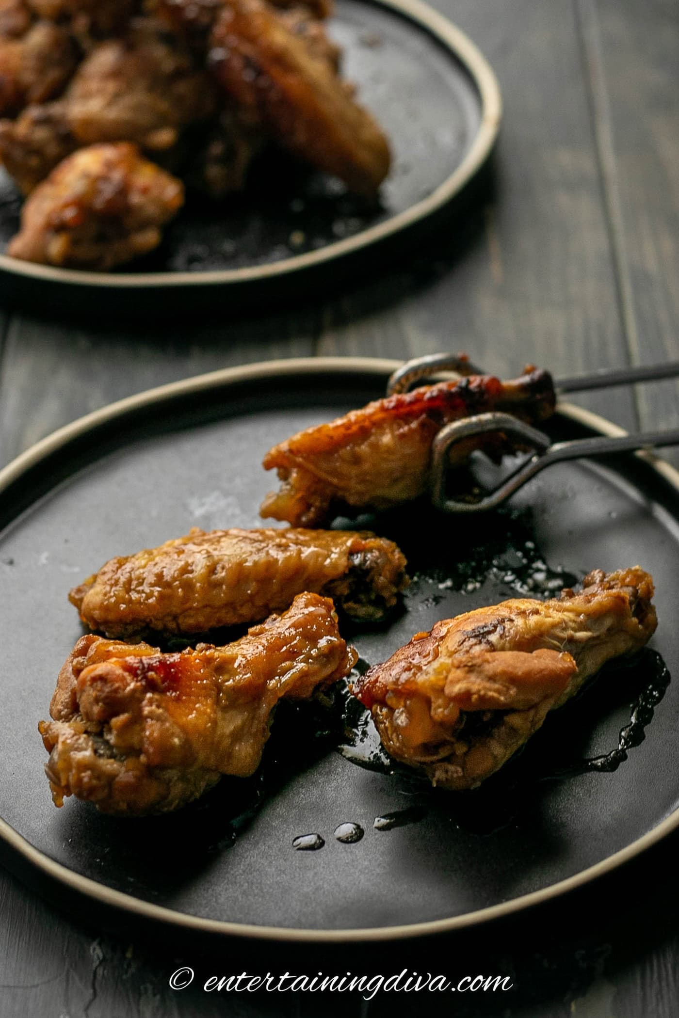 baked sticky Chinese chicken wings
