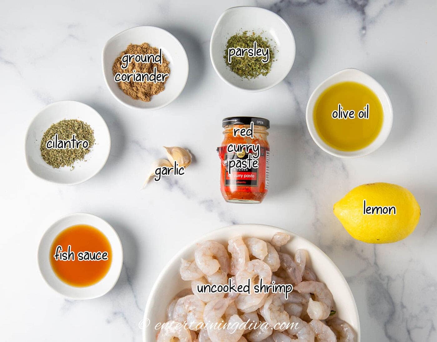 thai red curry shrimp ingredients