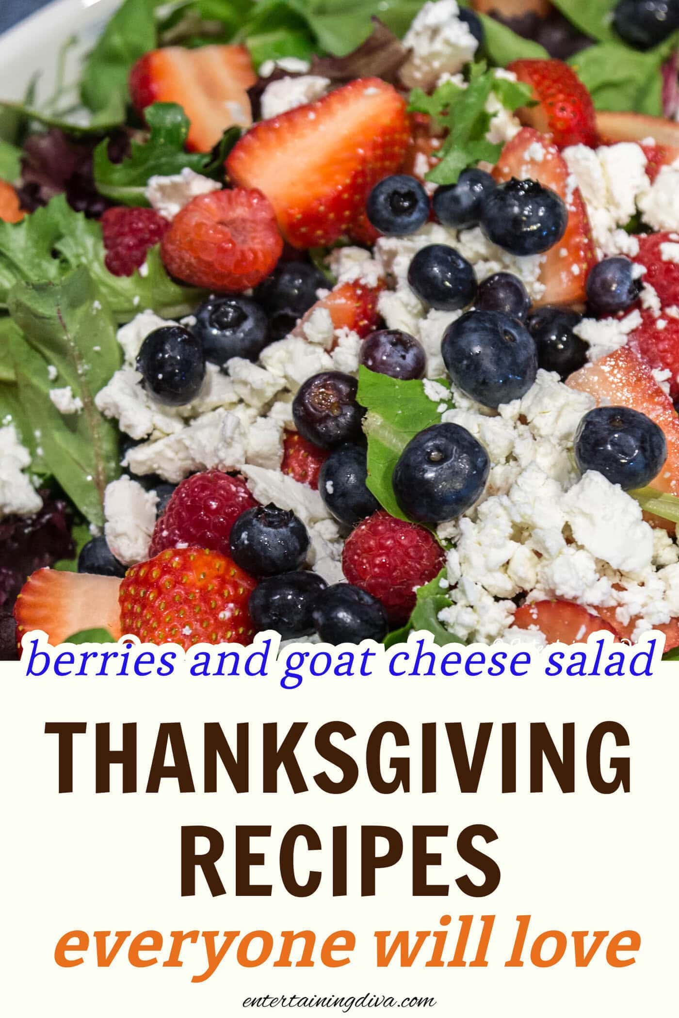 berries and goat cheese salad
