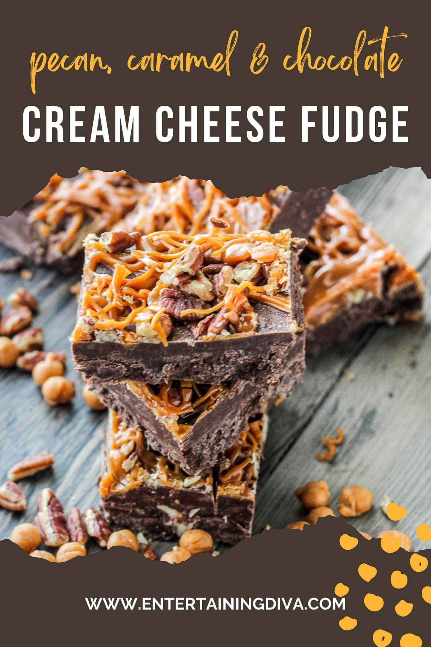 turtle cream cheese fudge