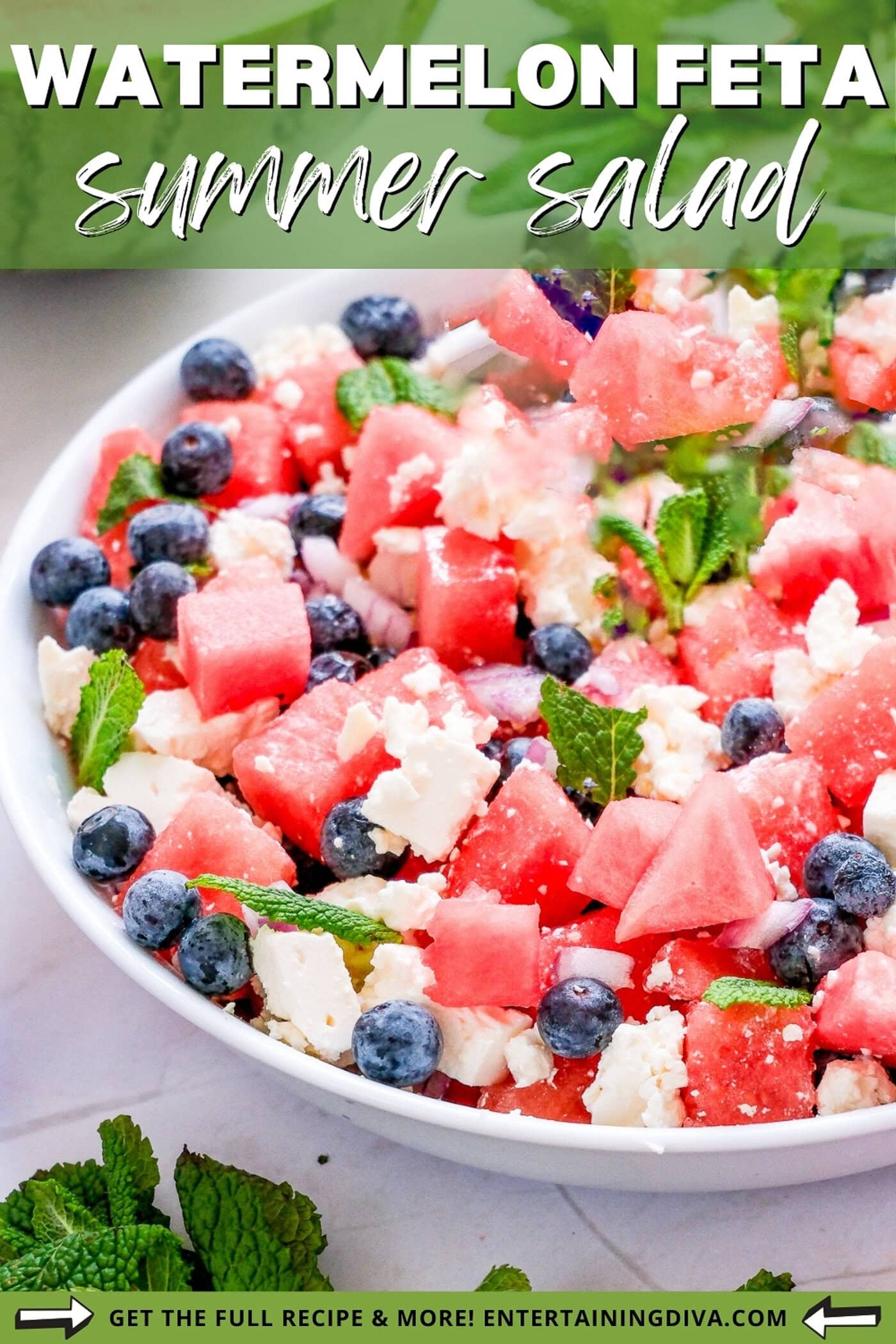watermelon feta summer salad