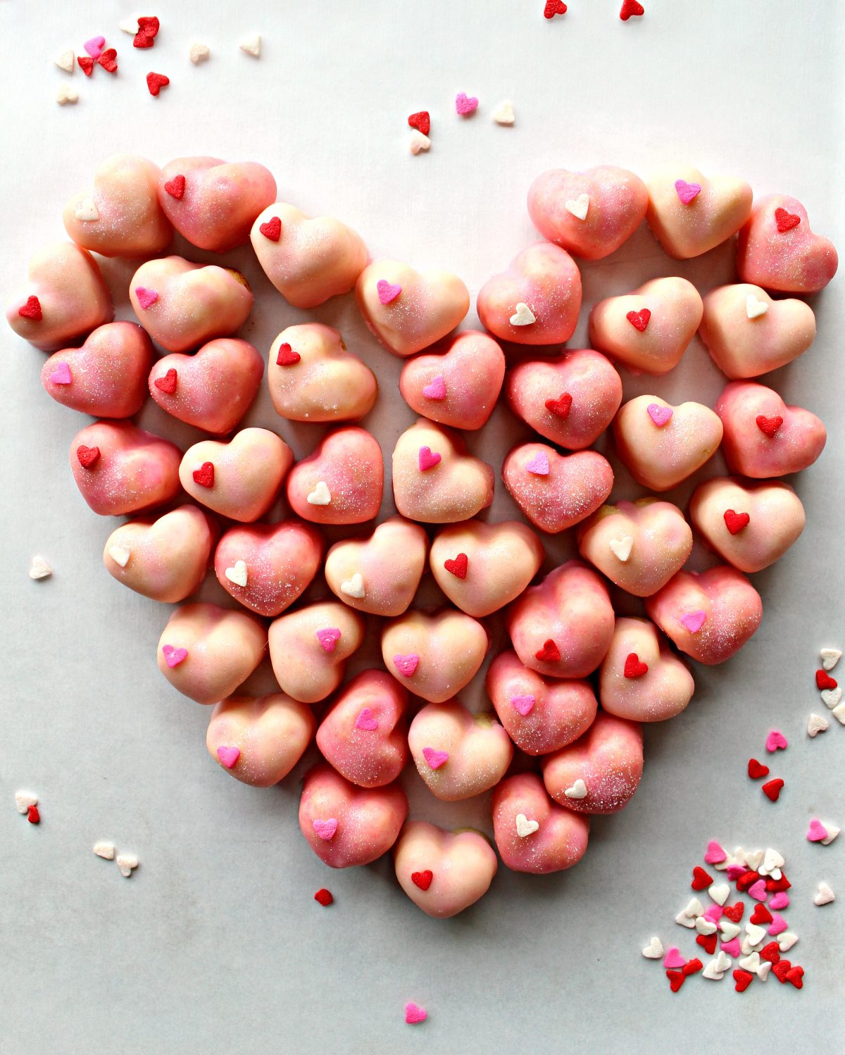 iced sugar cookie hearts