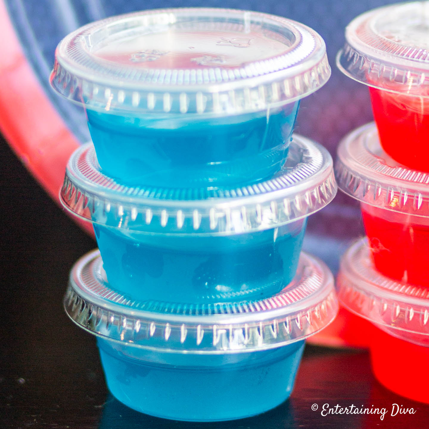 coconut rum blue jello shots