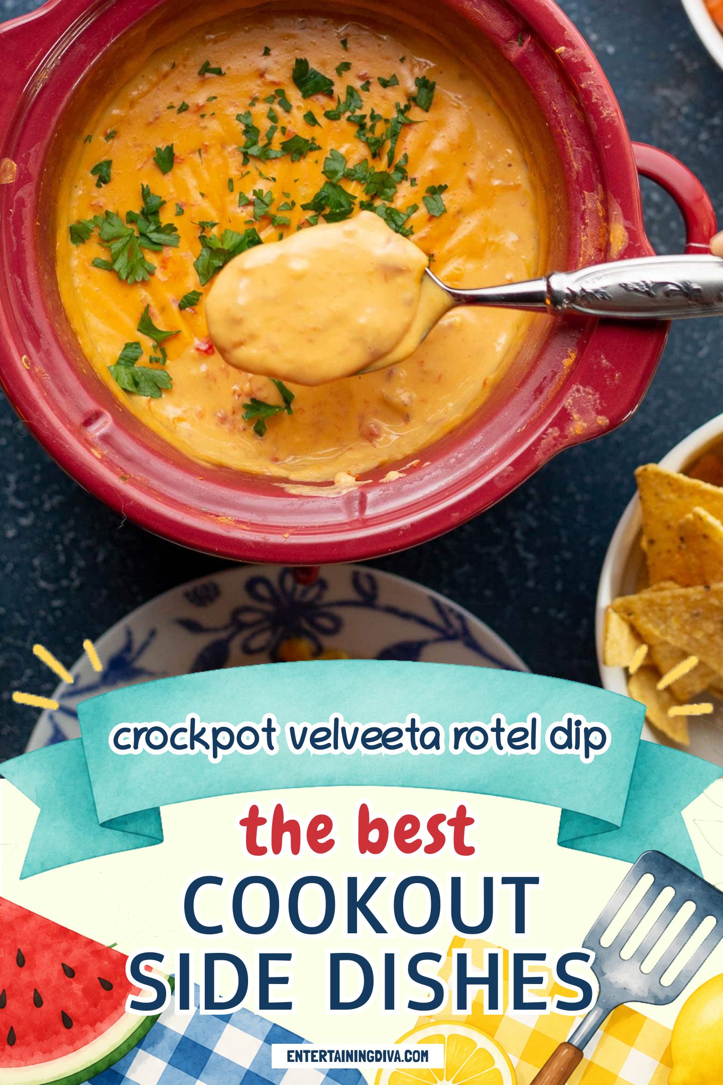 velveeta rotel cheese dip in a crock pot