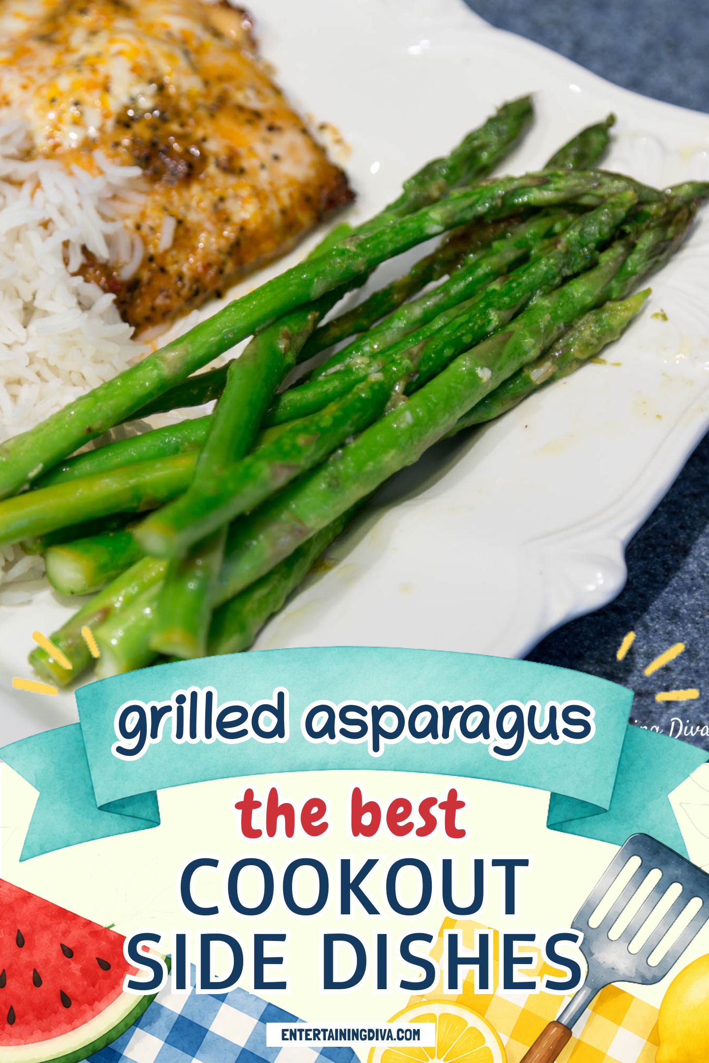 lemon garlic grilled asparagus recipe
