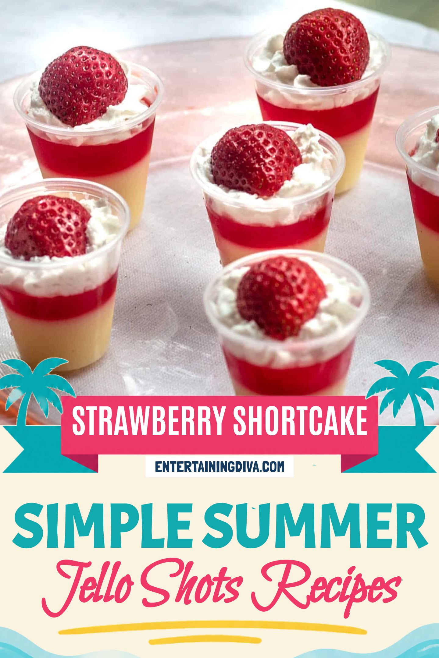 strawberry shortcake jello shots
