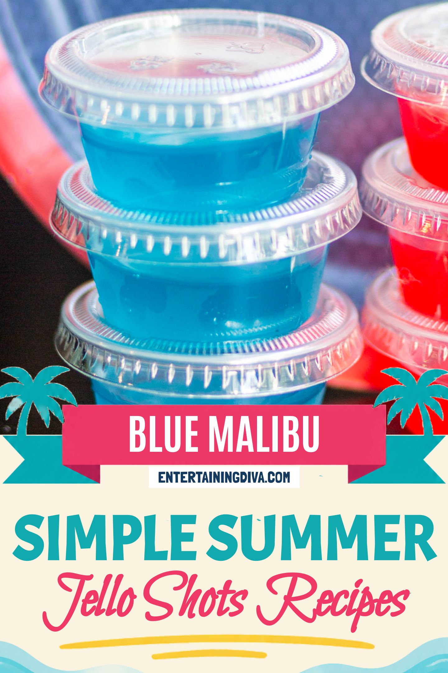 coconut rum blue jello shots
