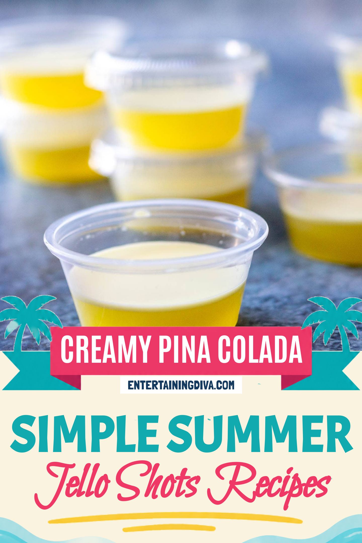 pina colada jello shots