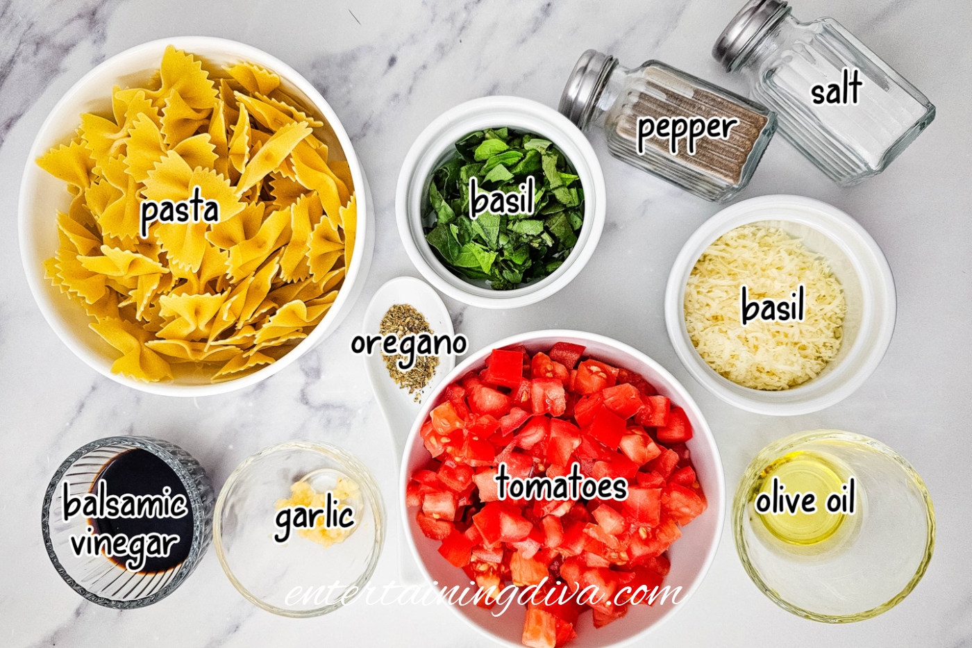 bruschetta pasta salad ingredients