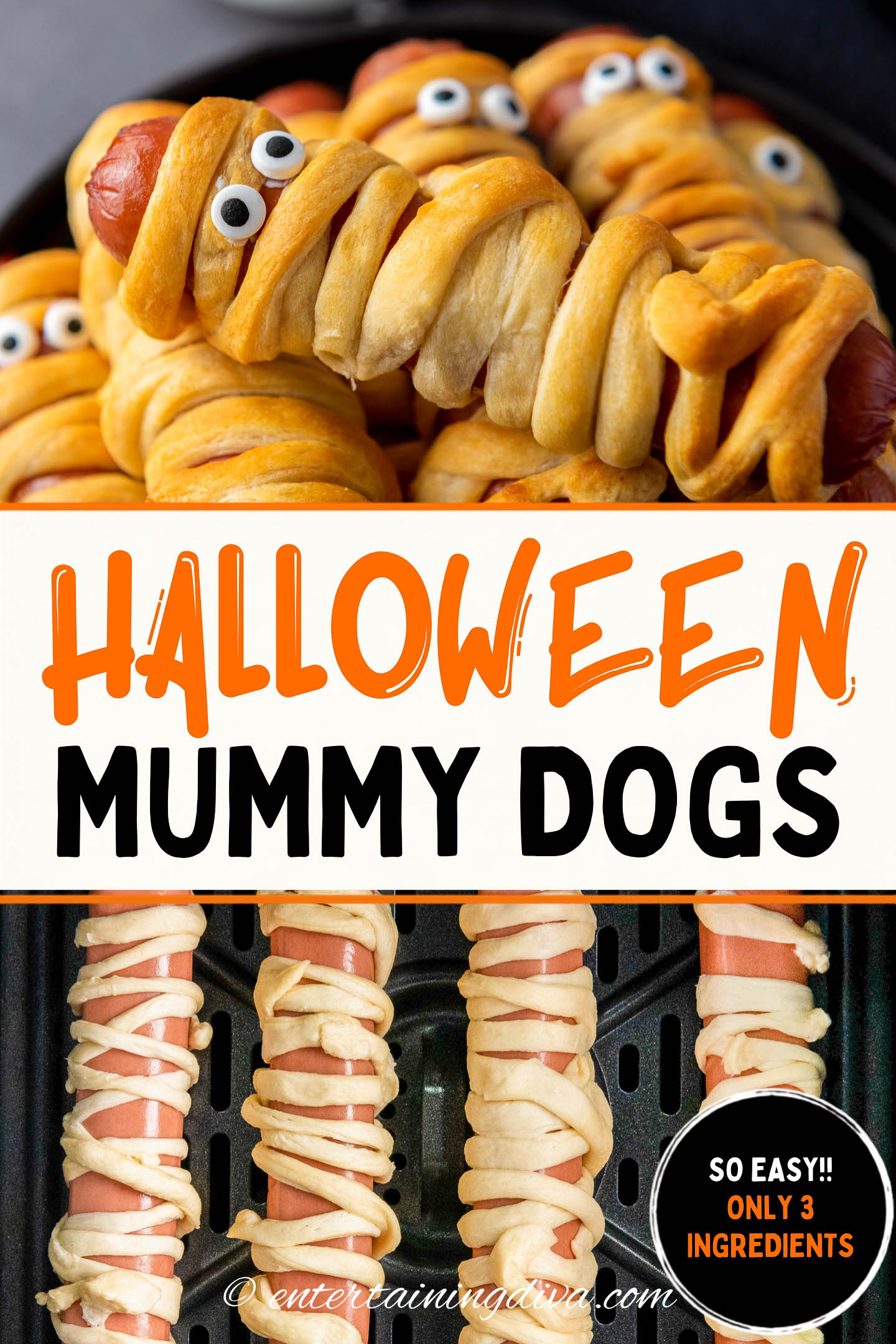 Halloween mummy dogs