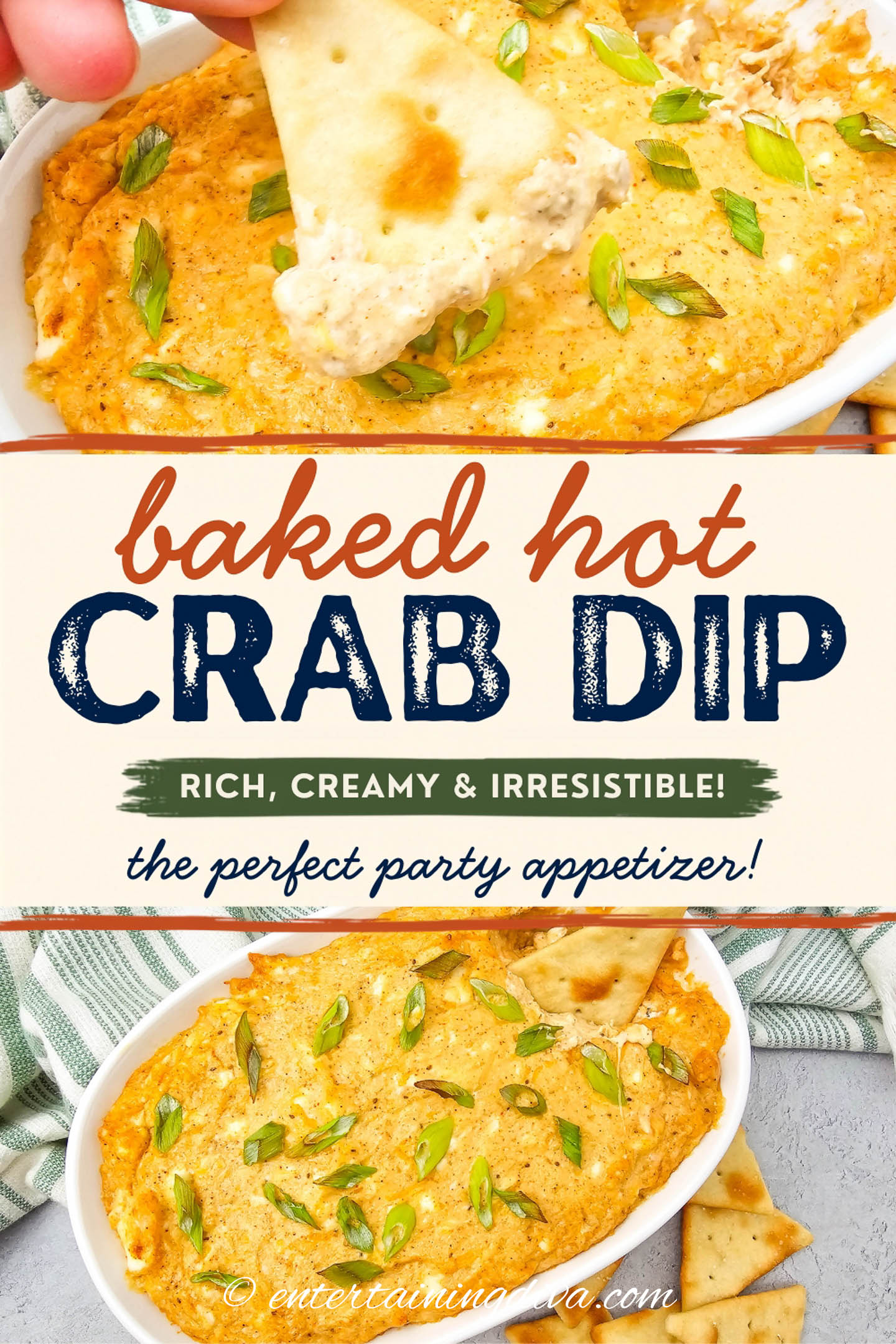 baked hot crab dip with cream cheese