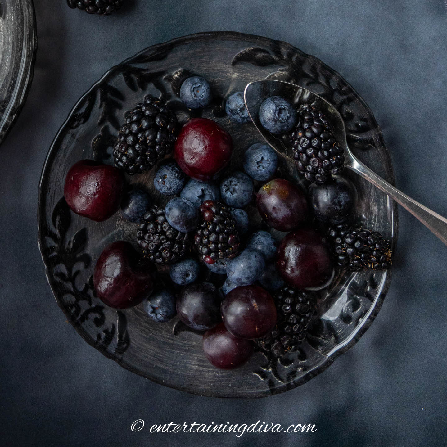 Dark Halloween Fruit Salad For A Spooky Party