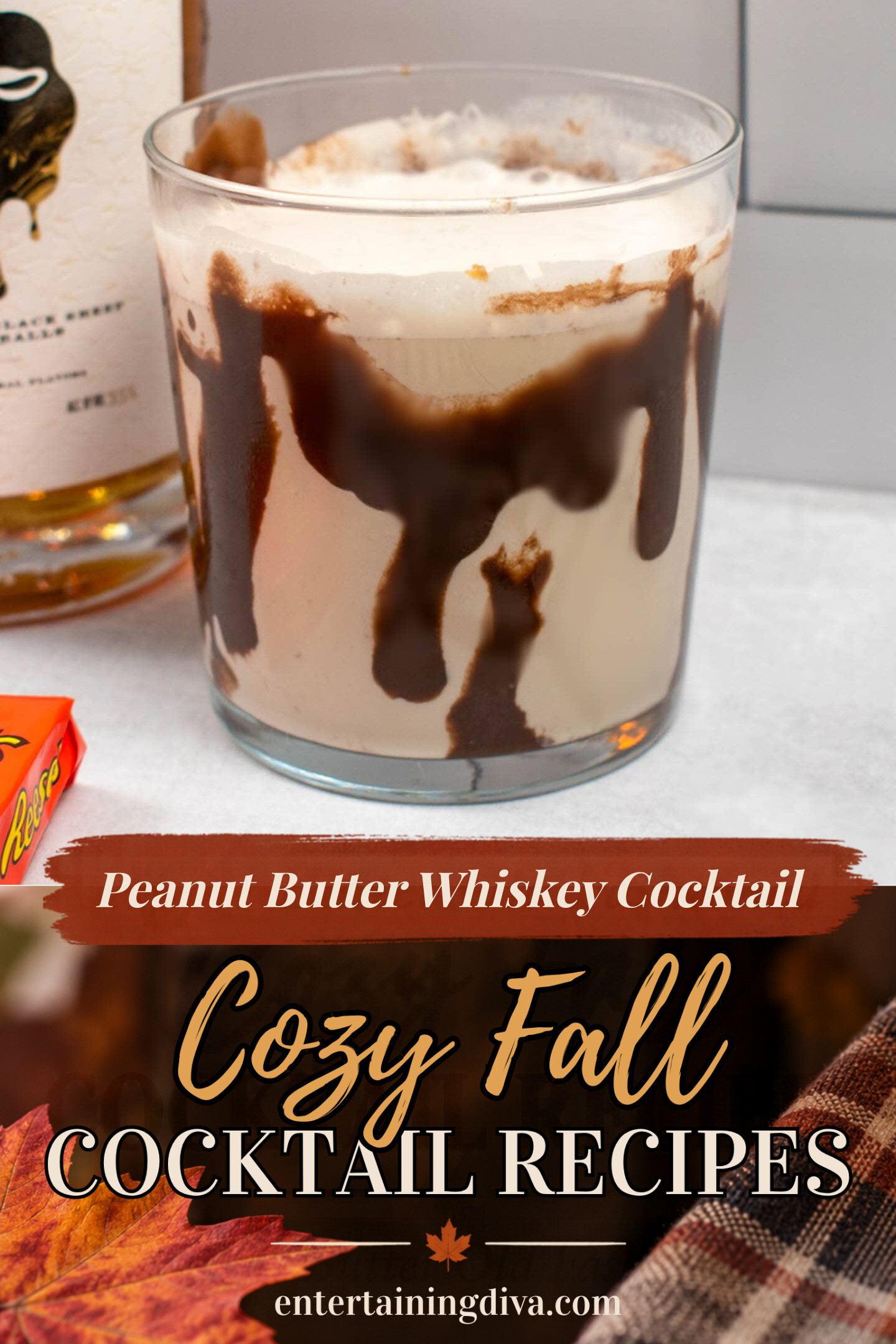 Skrewball peanut butter cup whiskey cocktail