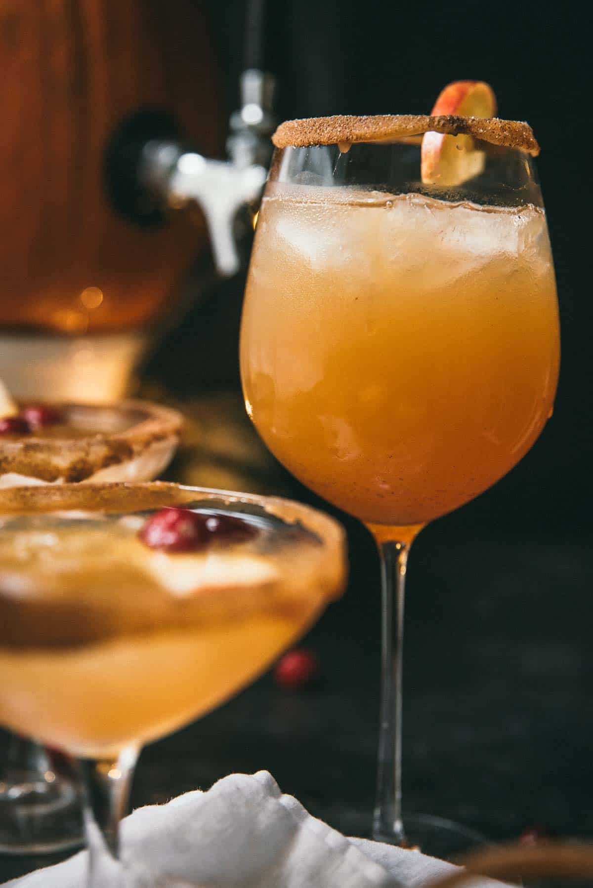 sparkling fall sangria