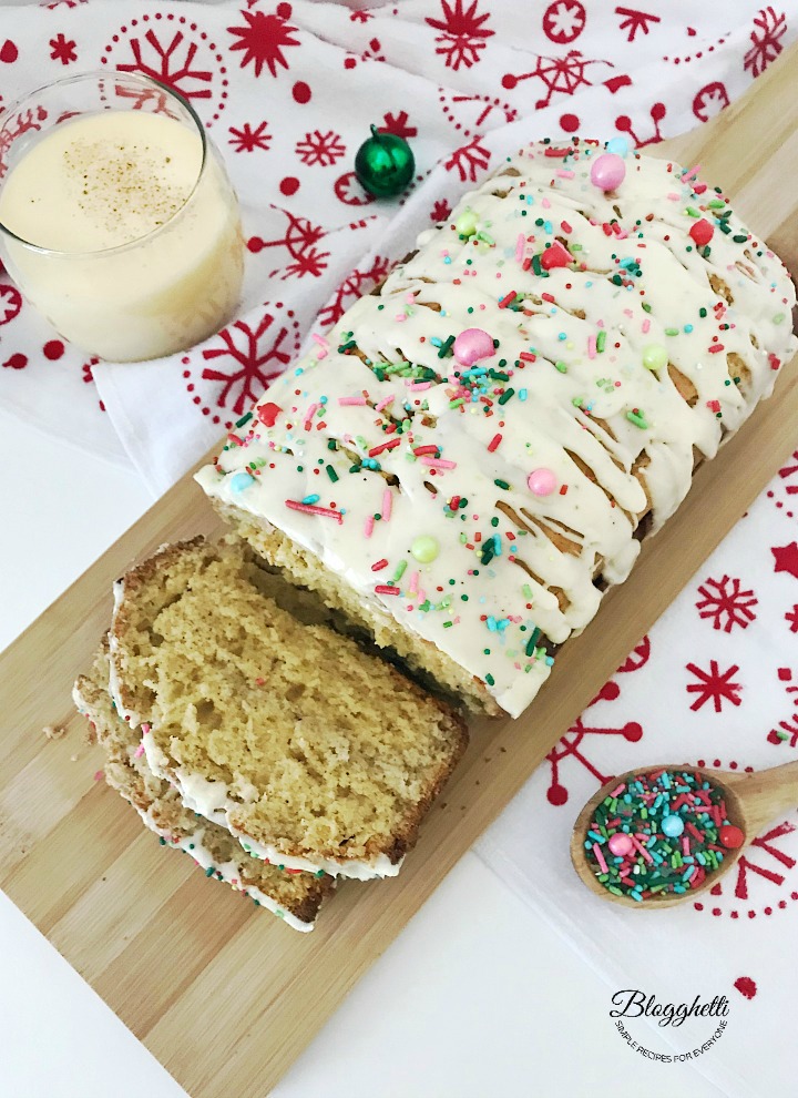 holiday eggnog bread