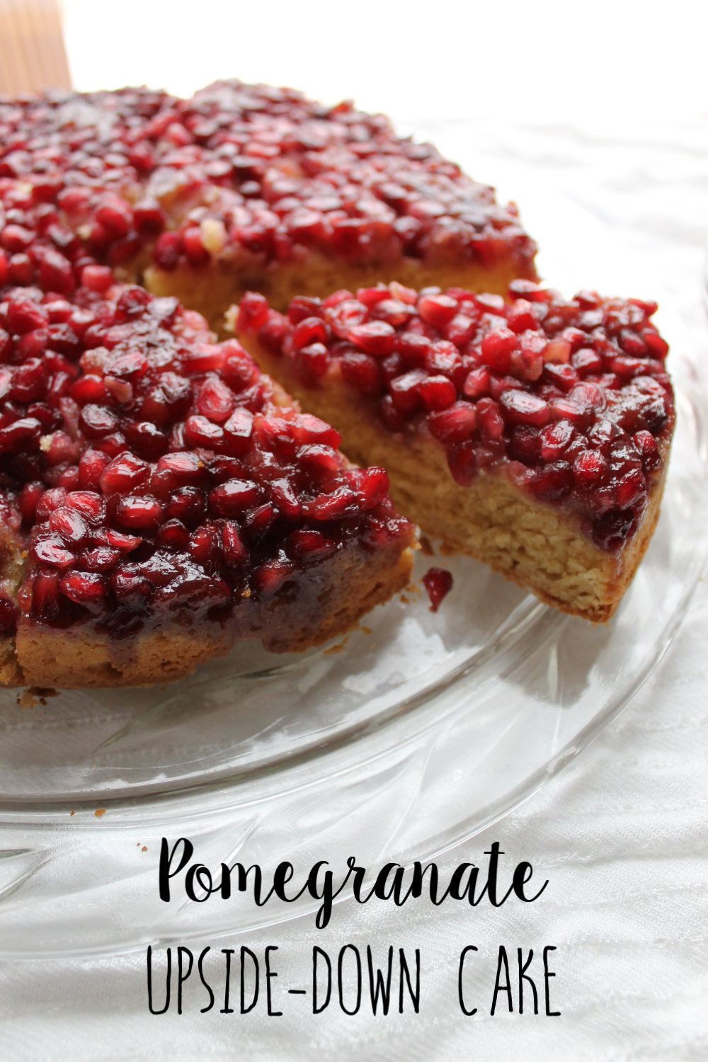 pomegranate upside-down cake