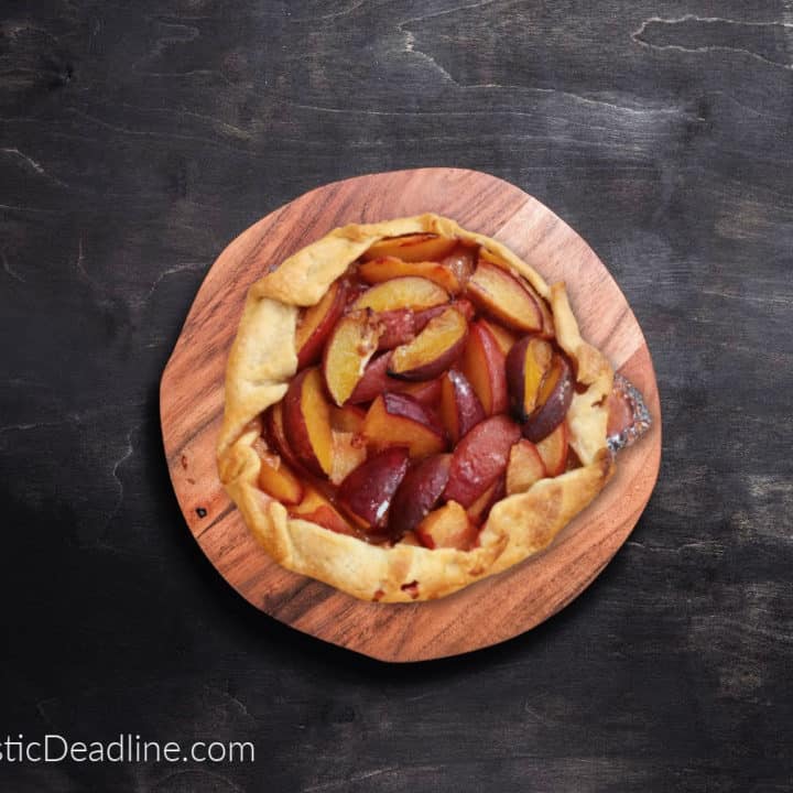 rustic plum pie